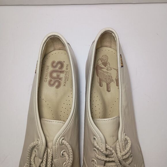SAS Women's Siesta Comfort Shoes In Bone Size 9 Made In USA Handsewn - Picture 6 of 16